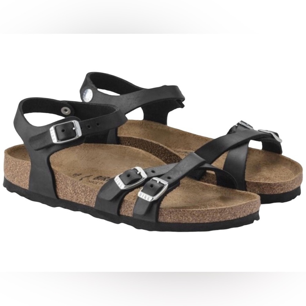 Birkenstock NWT Black Multi-Strap Sandals
Kumba style Black color size 39